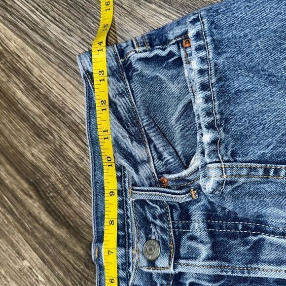 GRLFRND Karolina Mid Rise Distressed Skinny Jeans Women's Size 27 Blue - Picture 4 of 8